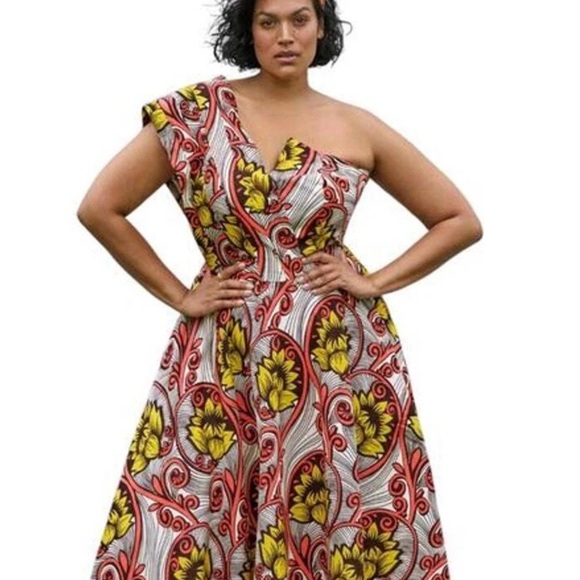 Anthropologie Sika dress Floral One-Shoulder Dress. NWT. MRSP $288 22W - Picture 2 of 8